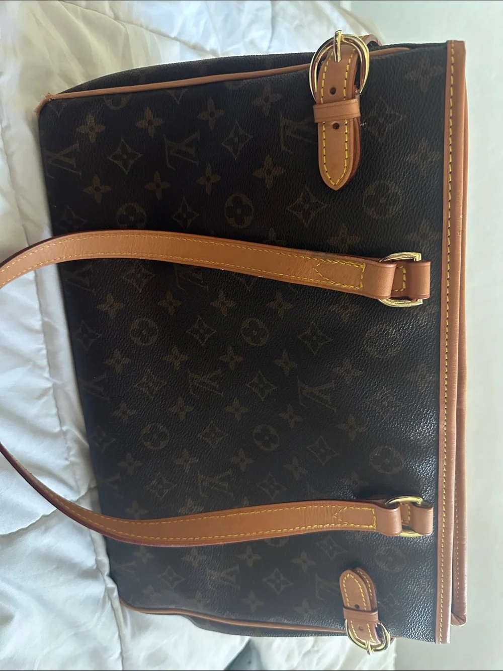 Classic Brown Leather LV Bag